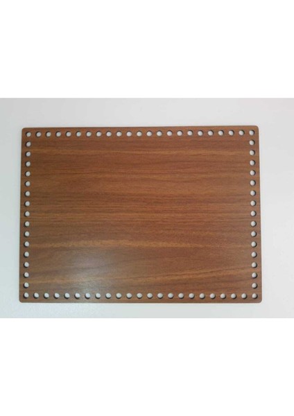 Örgü Plakası Dikdörtgen 40X30 Ceviz