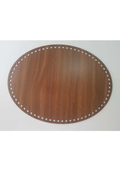 Örgü Plakası Elips 40X25 Ceviz