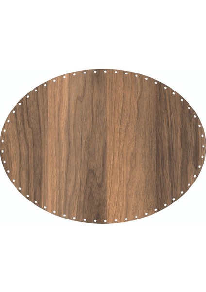 Rattan Plakası Elips 40X30 Tesbih