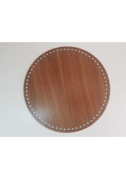 Örgü Plakası Yuvarlak 20X20 Ceviz 2 Adet