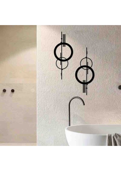 Dekoratif Metal Duvar Dekoru 60x24cm