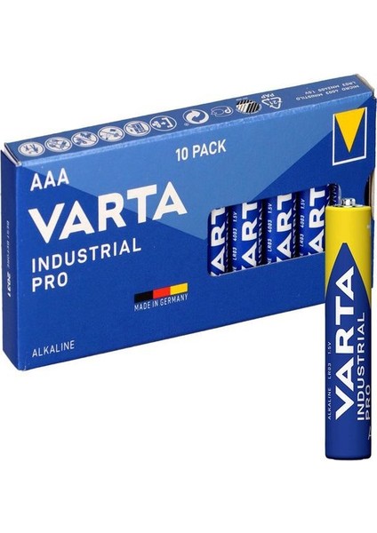 4003 Industrial Pro Alkalin Aaa Ince Kalem 10'lu Paket