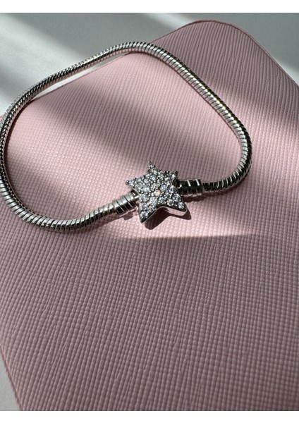 Çelik Silver Marka Model Yıldız Bileklik