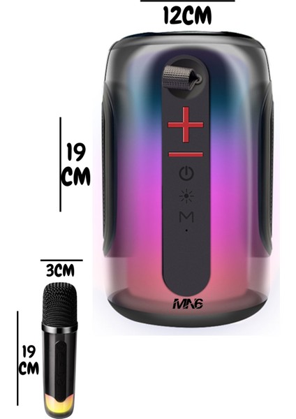Pluse 8 Mikrofonlu Ses Bombası/Son Çıkan/dekoratif Aydınlatma/led Işıklı Gece Lambası/Yankısız kablosuz Mikrofon-12Saat Oynatma/mikrofonlu Hoparlör