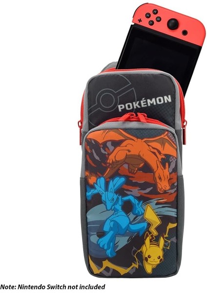 Nintendo Switch Adventure Pack Pikachu Charizard Lucario Edition Taşıma Çantası Lisanslı