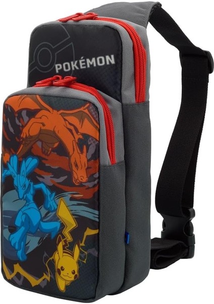 Nintendo Switch Adventure Pack Pikachu Charizard Lucario Edition Taşıma Çantası Lisanslı