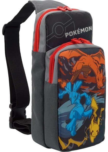 Nintendo Switch Adventure Pack Pikachu Charizard Lucario Edition Taşıma Çantası Lisanslı