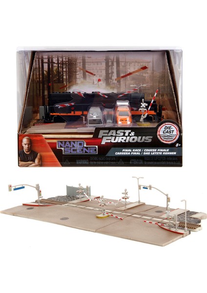 Fast And  Furious Nano Train Scene Diorama