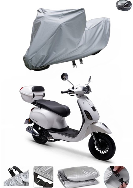 Rks Azure 50 Motosiklet Brandası Topcase Arka Çanta Uyumlu Branda Örtü