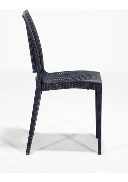 80 x 80 Rattan 80X80 Bahçe&balkon&teras Masa Seti - Antrasit 4 Plastik Masa Seti Gri fırsatları