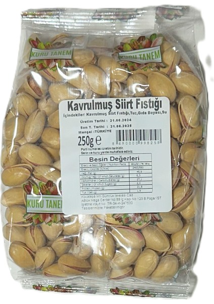 Kuru Tanem Sıırt Fıstıgı 250 gr