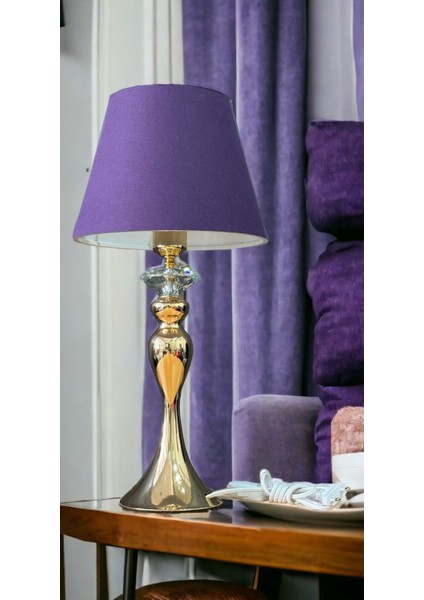 Modern Abajur,modern Lora Model 31-45 cm E27 Altın Metal 1