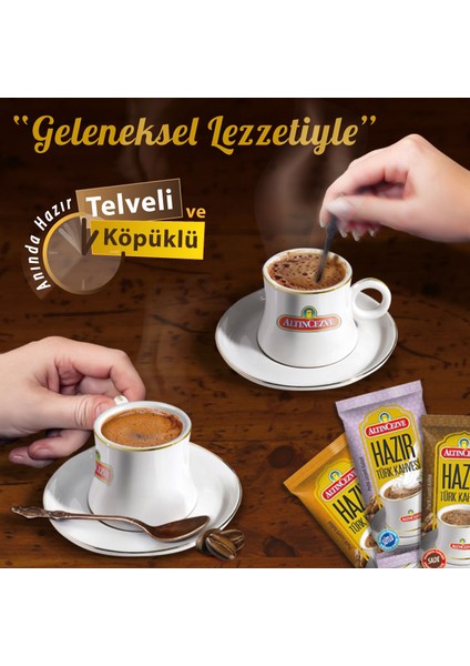 Hazır Türk Kahvesi Sütlü-Şekerli (20 Adet x 11 Gr) x 3 Paket