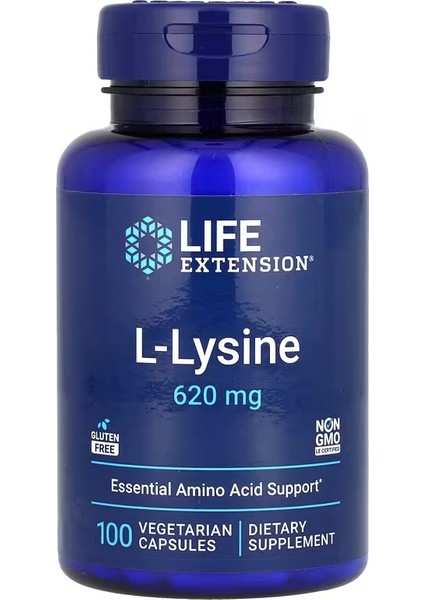 L-Lysine 620 Mg 100 Vegetarian Capsules