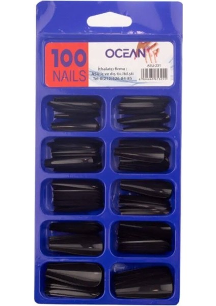 Kutulu Balerin Protez Takma Tırnak 231 - 100'lü