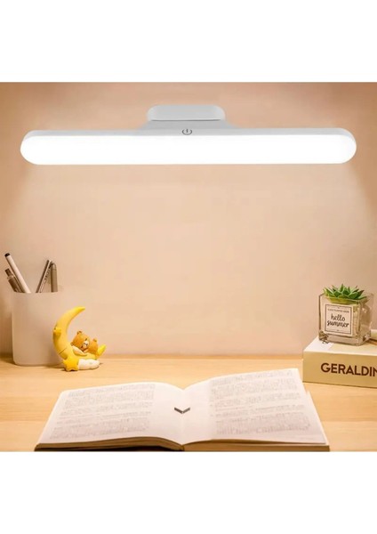 Beyaz Şarjlı LED Işık Micro USB Şarjlı Kablosuz LED Lamba 3 Farklı Işık Martı LED Aplik CT-5249-1 1