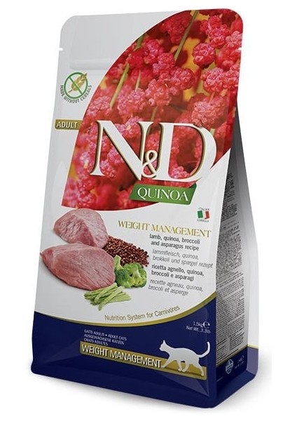 N&d Quinoa Weight Management Kuzu Yetişkin Kedi Maması 1.5 kg