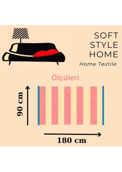 Jakarlı Müslin Peştemal Çift Katlı 90 X 180 Cm Pamuk Truva