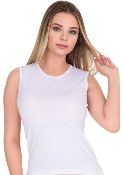 Kadın Siyah Sıfır Kol Atlet