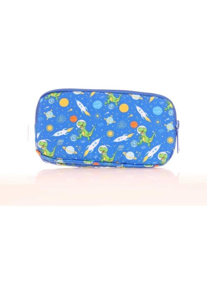 Kids 3 Bölmeli Kalem Çantası Toys Dinosaur Mavi L8173 modelleri