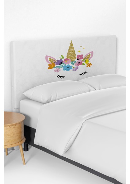 Unicornlu Çocuk Yatak Baza Başlık Kılıfı TLABK-241
