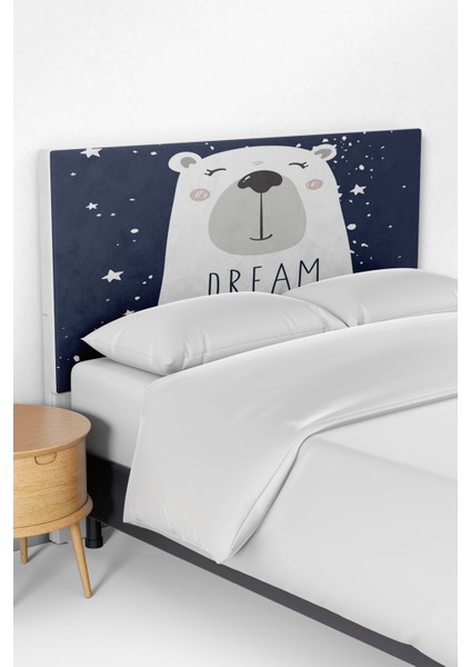 Kedi Desenli Çocuk Yatak Baza Başlık Kılıfı TLABK-234