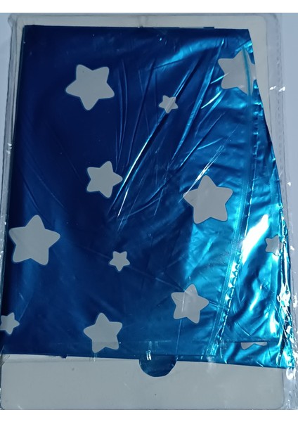 V Harf Mavi Yıldız Desenli Folyo Balon 26" Inç 65 Cm Parti, Doğum Günü, Balon fiyatları