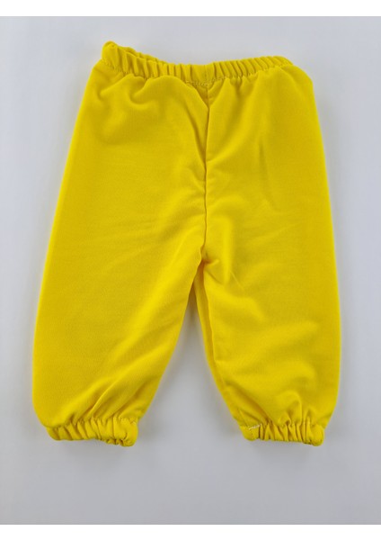 Kız / Erkek Bebek / Çocuk Eşofman Takımı Sarı Renk Mevsimlik 2 Iplik Içi Polarsız Nakış Işlemeli fiyatları