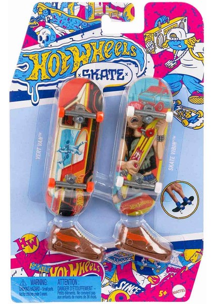 Skate Retro Temalı Ikili Parmak Kaykayve Ayakkabı Pak. HXL20