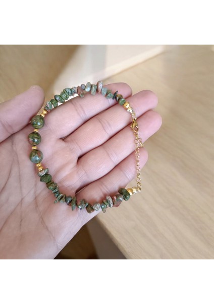 Unakit Taşı Kırıktaş Bileklik Dorika Bileklik Çelik Zincir Renk Atmaz Kararmaz Orijinal Doğal Taş fiyatları