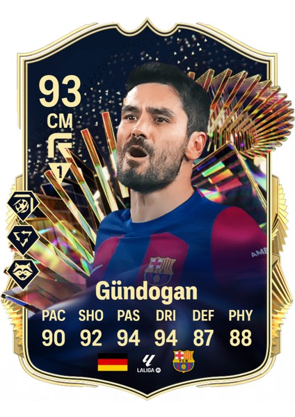 Ilkay Gündoğan Fut Kart Temalı Duvar Poster 30X42 cm cm Çerçevesiz