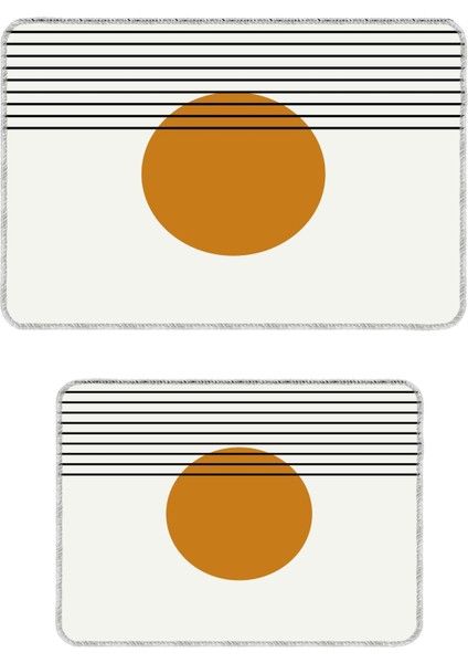 Dekoratif Modern Tasarım Kaymaz Taban Yıkanabilir Ikili Takım Banyo PASPASI(50X60-60X90 Cm) fiyatları