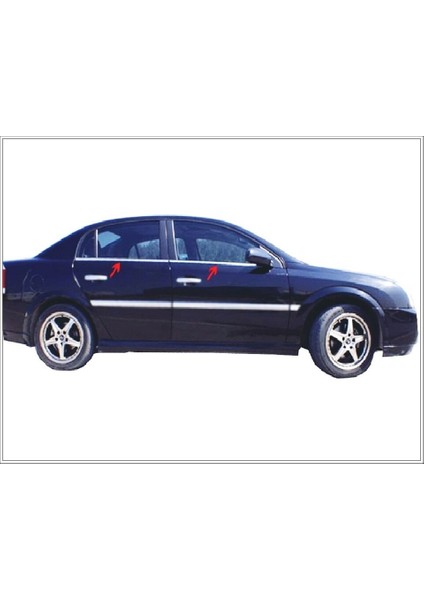 Opel Vectra C Krom Cam Çıtası Seti 4 Parça 2002 Üzeri Paslanmaz Çelik