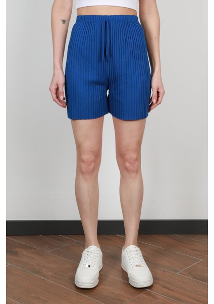 Saks Fitilli Kaşkorse Süs Kuşaklı Kadın Şort Pijama Altı - 6131 fiyatları