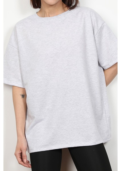 Kadın Düz Oversize T-Shirt