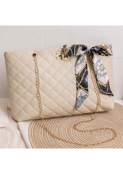 Moda Bayan Tote Çanta Ipek Boyun Bandı Omuz Çantası Kadınlar Için Zincir Çanta Baklava Dilimi Sapan Çanta (Yurt Dışından) fiyatları