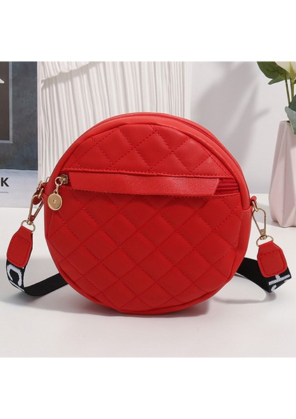 Moda Kadın Yuvarlak Crossbody Çanta Baklava Omuz Çantası Bayanlar Için Küçük Sling Çantalar (Yurt Dışından)