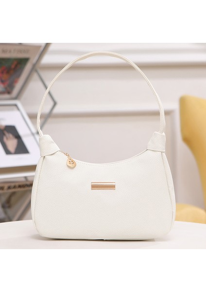 Moda Shouler Çanta Kadınlar Için Deri Çanta Basit Hobo Çanta Bayanlar Crossbody Çantalar Sling Çanta (Yurt Dışından)