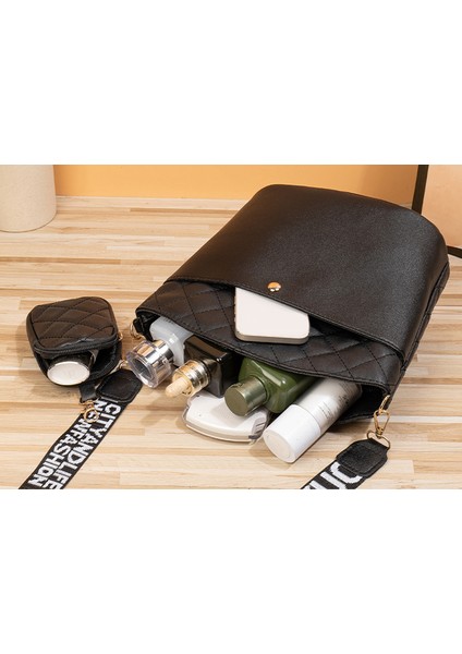 2'si 1 Arada Bayan Crossbody Çanta Moda Kadın Çantaları Deri Omuz Çantaları Kova Çanta (Yurt Dışından) fırsatları