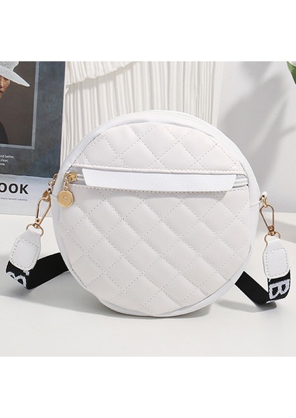 Moda Kadın Yuvarlak Crossbody Çanta Baklava Omuz Çantası Bayanlar Için Küçük Sling Çantalar (Yurt Dışından)