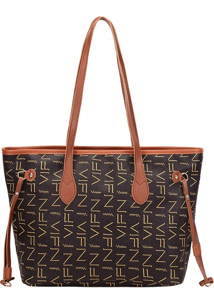 Bayan Tote Çanta Yüksek Kapasiteli Deri Kadın Omuz Çantası Moda Handbags (Yurt Dışından)