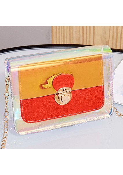 Moda Bayanlar Küçük Sling Çanta Pvc Kadın Crossbody Çanta Zincir Debriyaj Kızlar Için Hediyeler (Yurt Dışından) fiyatları