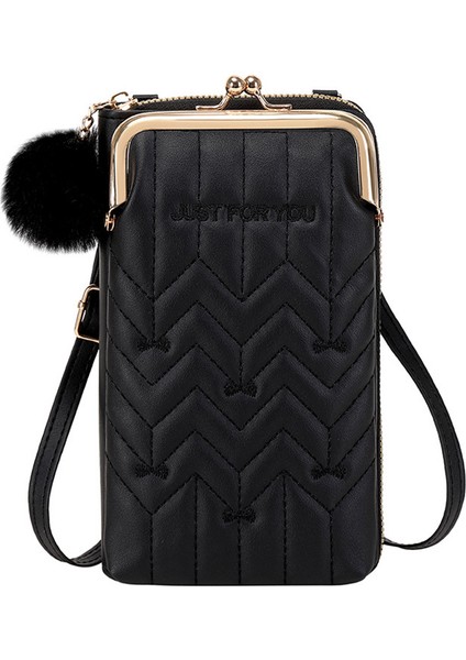 Moda Bayanlar Küçük Crossbody Çanta Peluş Top Sling Çanta Debriyaj Kadınlar Için Cep Telefonu Çantası Kızlar Için Çanta (Yurt Dışından)