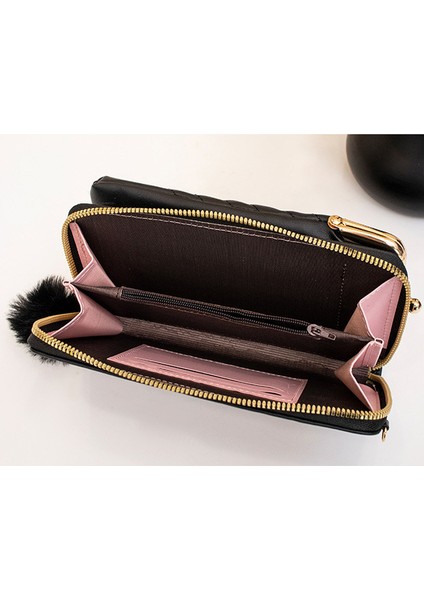 Moda Bayanlar Küçük Crossbody Çanta Peluş Top Sling Çanta Debriyaj Kadınlar Için Cep Telefonu Çantası Kızlar Için Çanta (Yurt Dışından) fırsatları