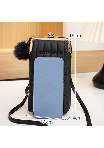 Moda Bayanlar Küçük Crossbody Çanta Peluş Top Sling Çanta Debriyaj Kadınlar Için Cep Telefonu Çantası Kızlar Için Çanta (Yurt Dışından) indirimleri