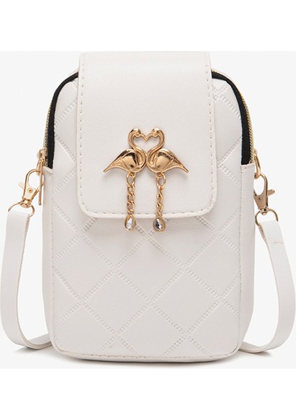 Bayanlar Küçük Crossbody Çanta Deri Cep Telefonu Çantası Baklava Kadın Omuz Çantası Sling Çanta Moda Tiny Çantalar (Yurt Dışından)