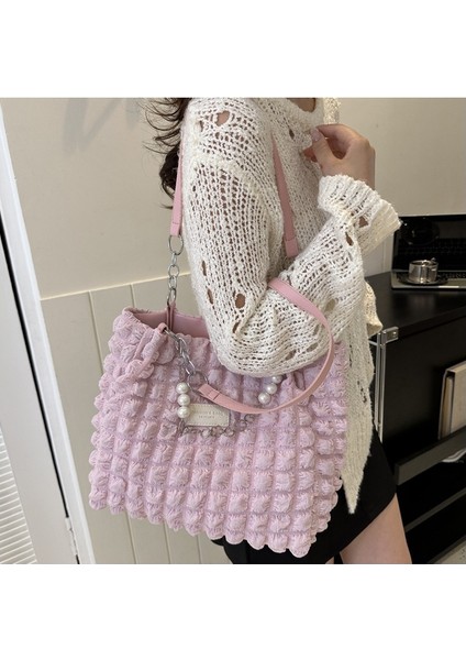 Bayan Tote Çanta Yüksek Kapasiteli Naylon Kadın Omuz Çantası Zincir Handbags (Yurt Dışından) modelleri