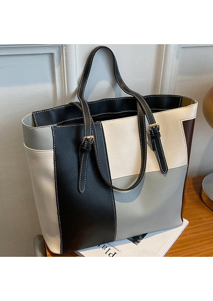 Bayan Tote Çanta Yüksek Kapasiteli Deri Kadın Omuz Çantası Moda Handbags (Yurt Dışından) fiyatları