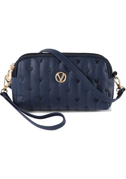 Bayanlar Küçük Crossbody Çanta Kadın Deri Sling Çanta Çok Zip Omuz Çantası Moda Debriyaj (Yurt Dışından)