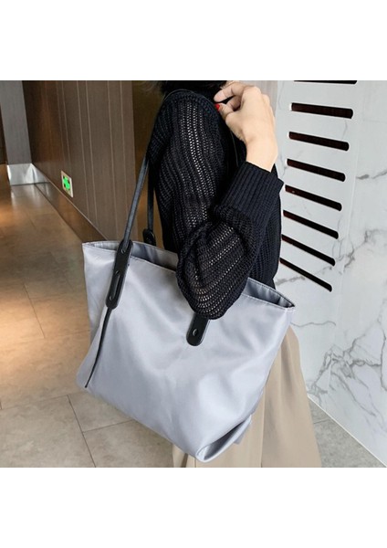Bayan Tote Çanta Yüksek Kapasiteli Naylon Kadın Omuz Çantası Moda Handbags (Yurt Dışından) modelleri